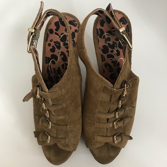 Jessica Simpson Brown Wedges - Picture 8 of 10